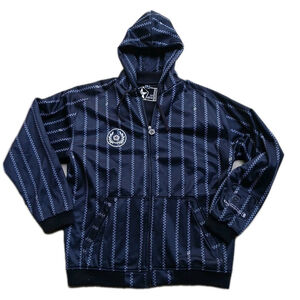 Sessions Men's Black Fleece Lined Satin Striped Jacket XL